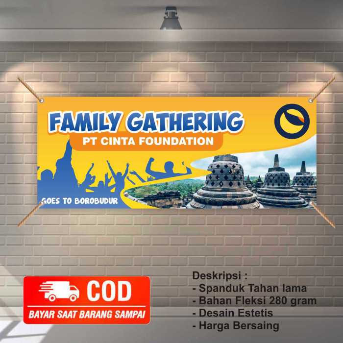 Contoh desain banner family gathering