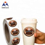 Contoh desain stiker cup minuman