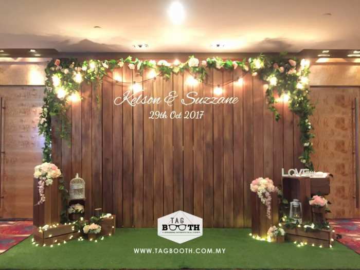 Contoh desain background photo booth