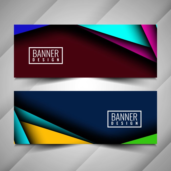 Banner template attractive modern vector business blue