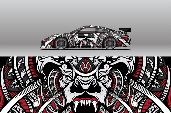 Contoh desain stiker racing